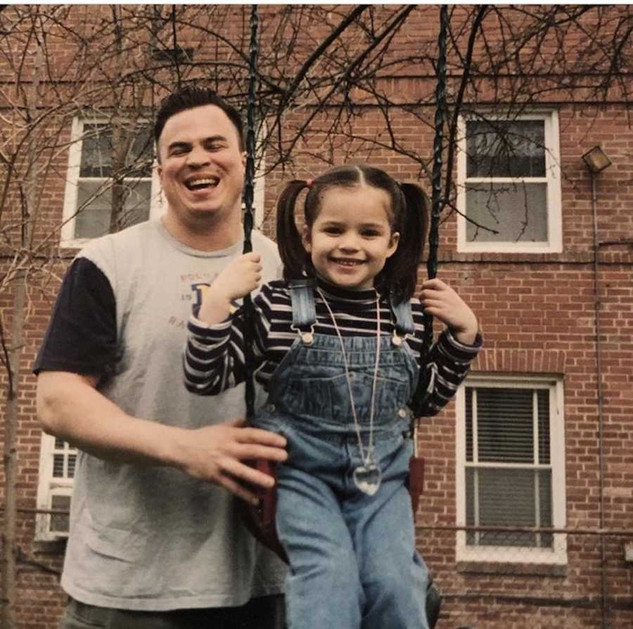 young girl and her dad