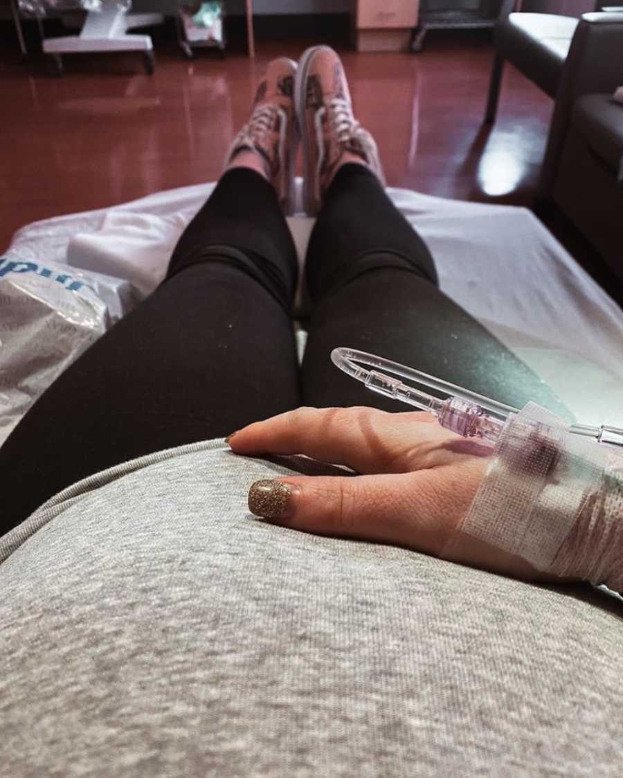 Pregnant mom at hospital 