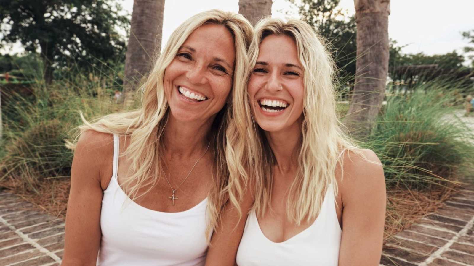Mother and daughter take beautiful photo together, reflecting their bond and solidarity