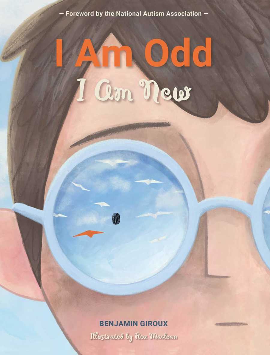 Cover for poem "I Am Odd I Am New," written by Benjamin Giroux, a young boy with autism