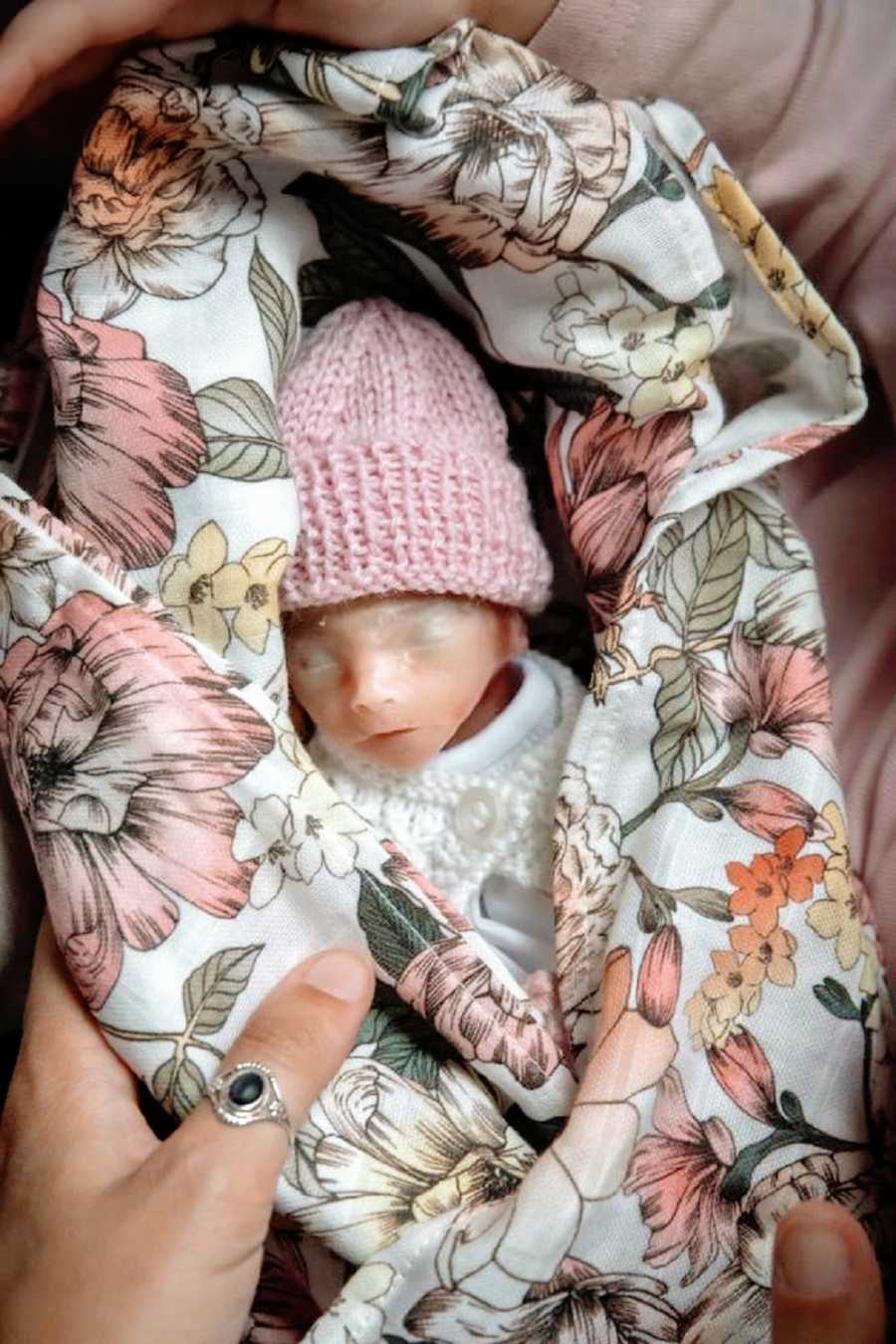 An infant baby girl who is deceased