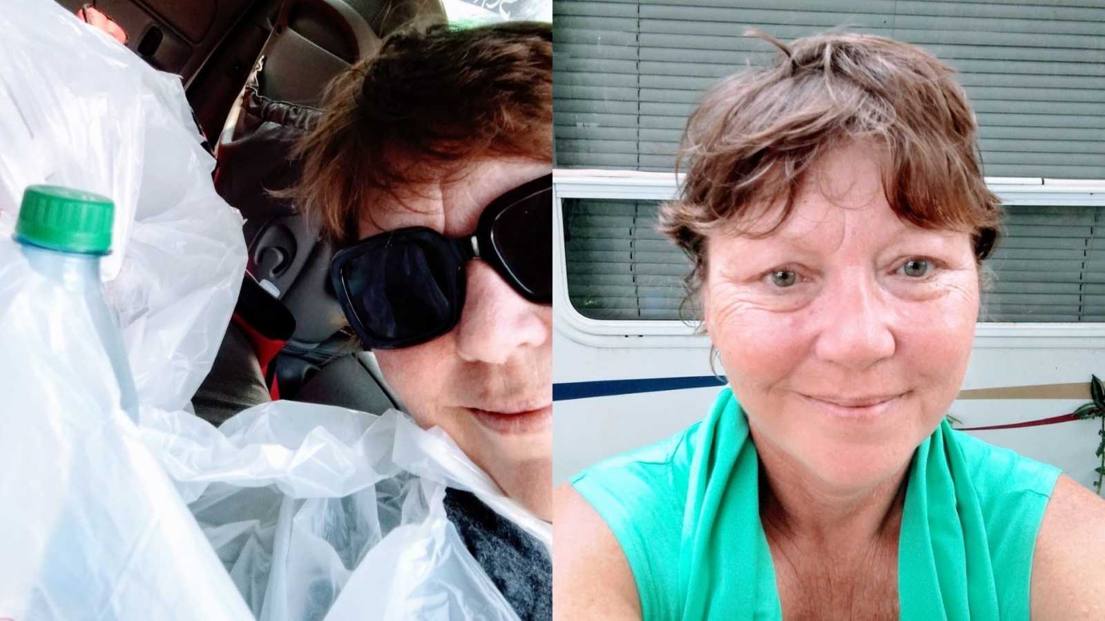 Woman shares selfies after touching act of kindness and 'revolution' in honor of homeless man