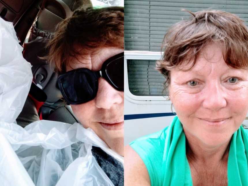 Woman shares selfies after touching act of kindness and 'revolution' in honor of homeless man