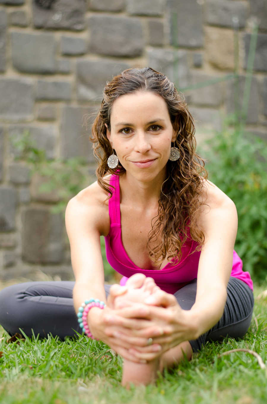 woman doing yoga