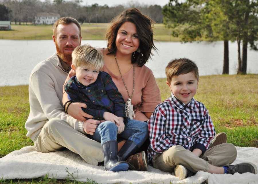 family portrait outside