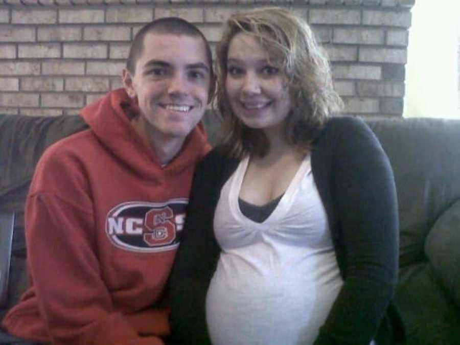 pregnant woman and her boyfriend