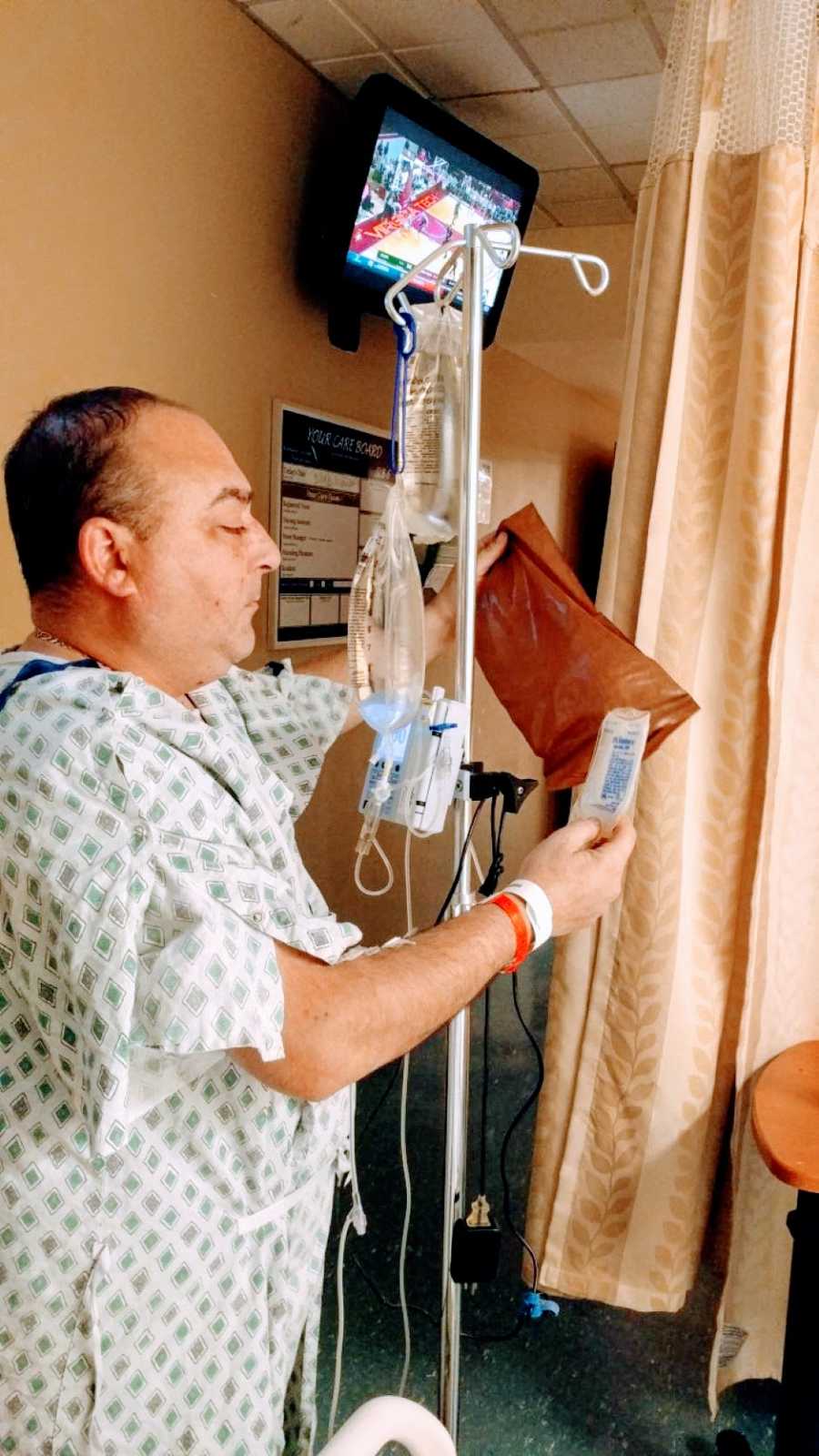 Man with Auto-Brewery Syndrome gets attached to IV bags during testing