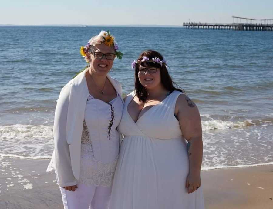 brides on the beach