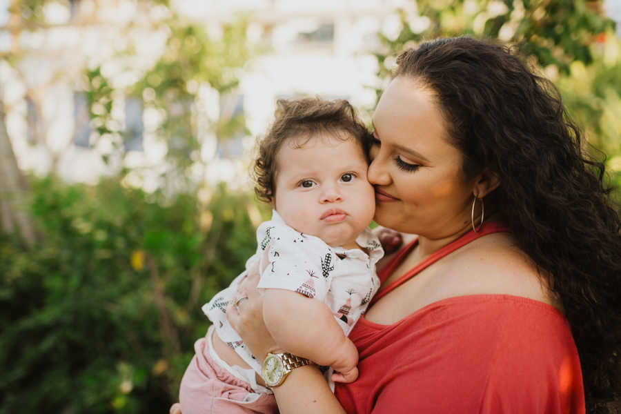 Special needs mom holds her miracle baby son after he was born with rare combination of limb differences