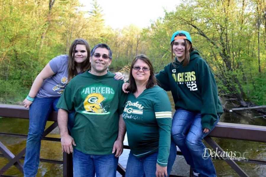 family portrait outside