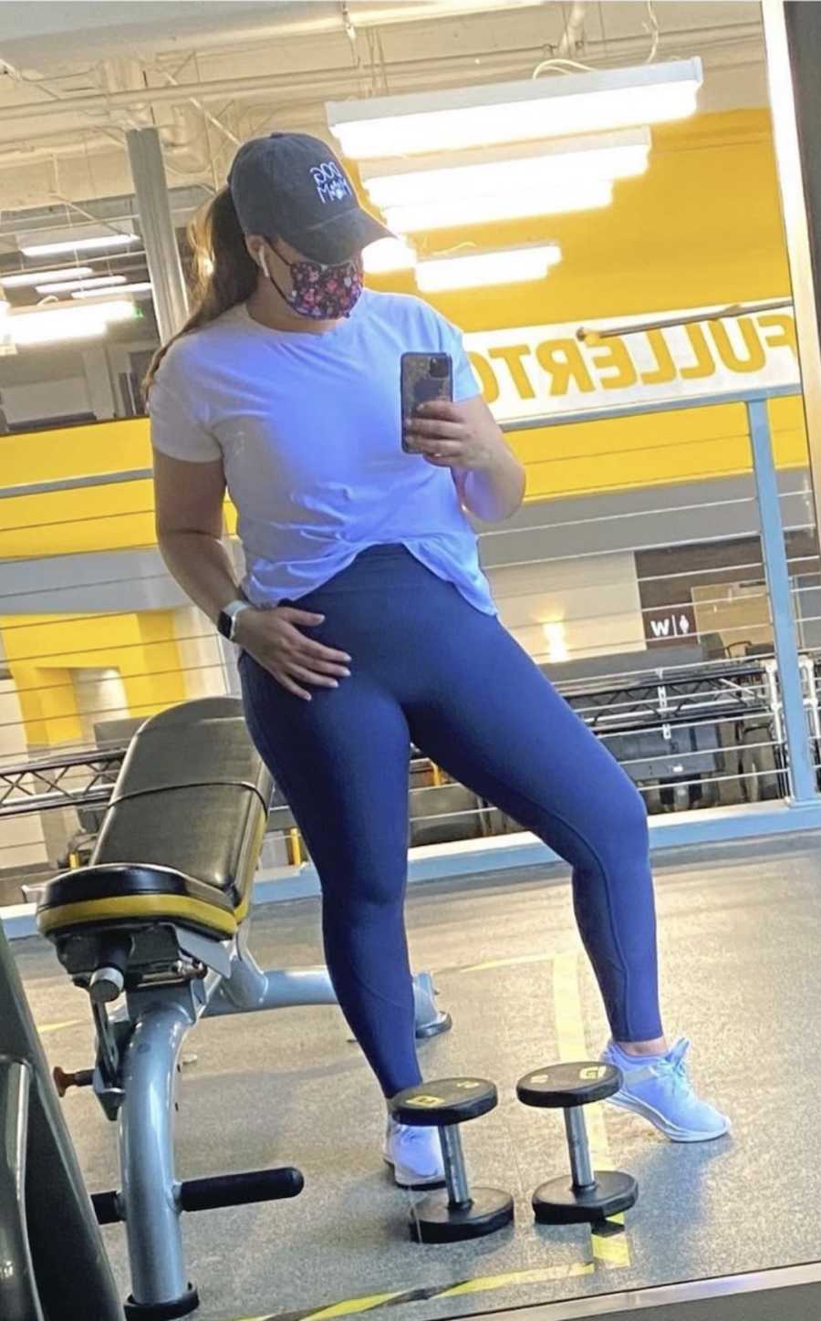 woman in the gym