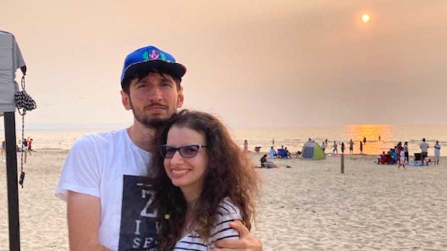 couple on beach