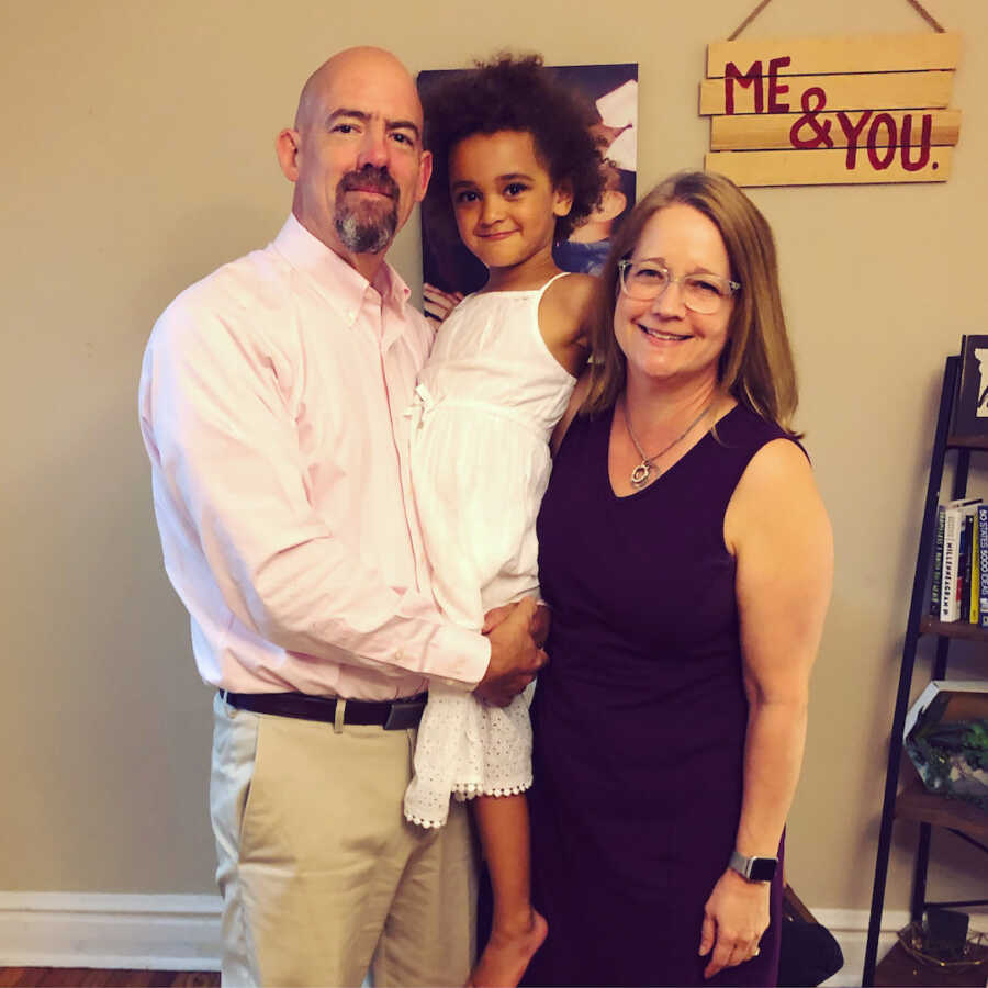 daughter with grand parents