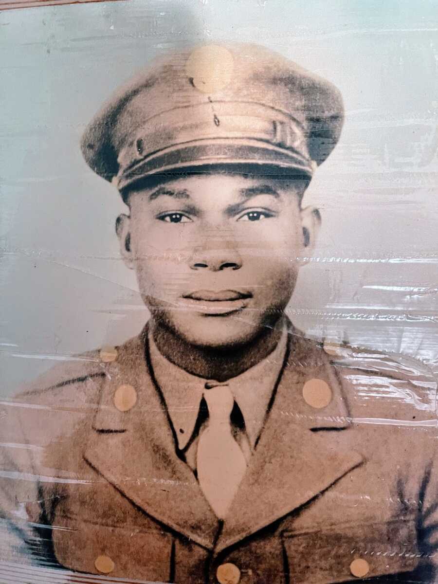 Man in military uniform