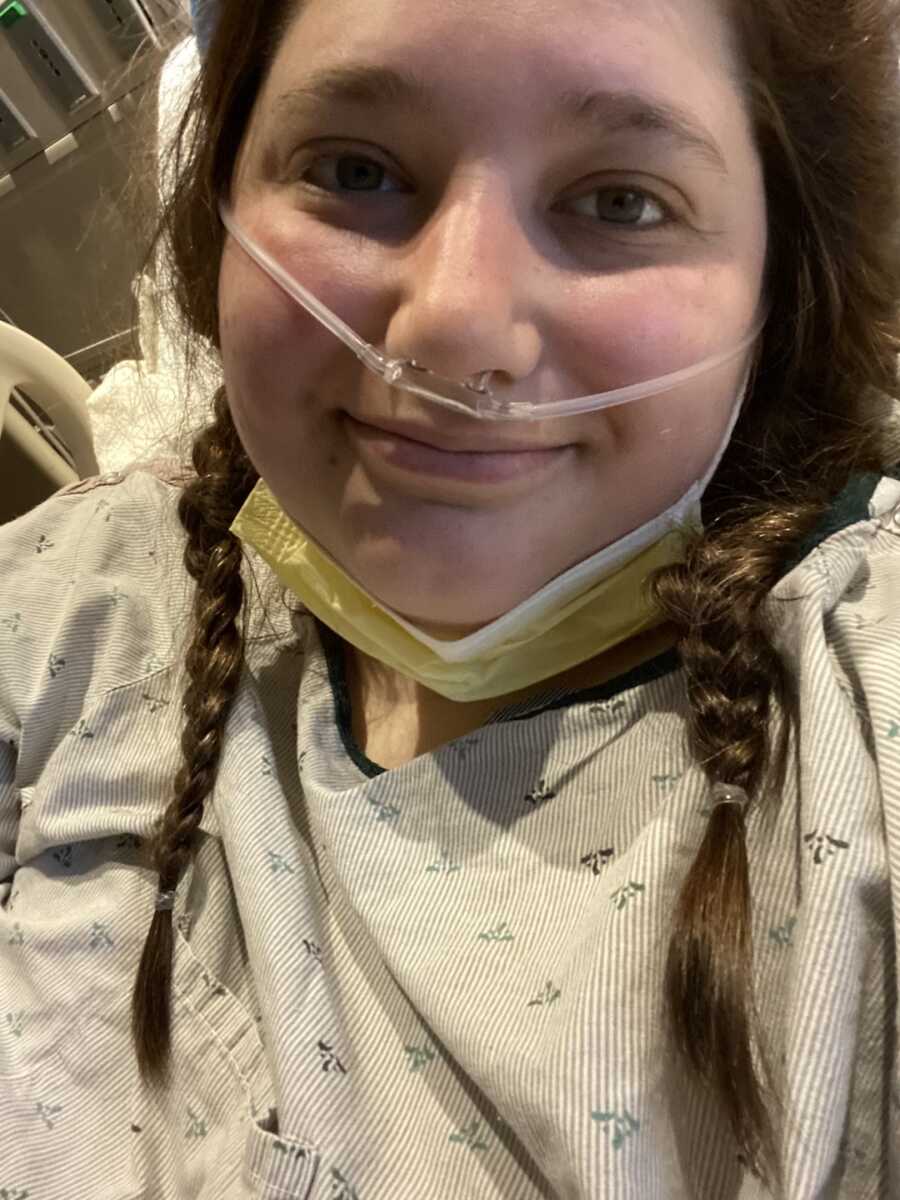 woman recovering after having surgery