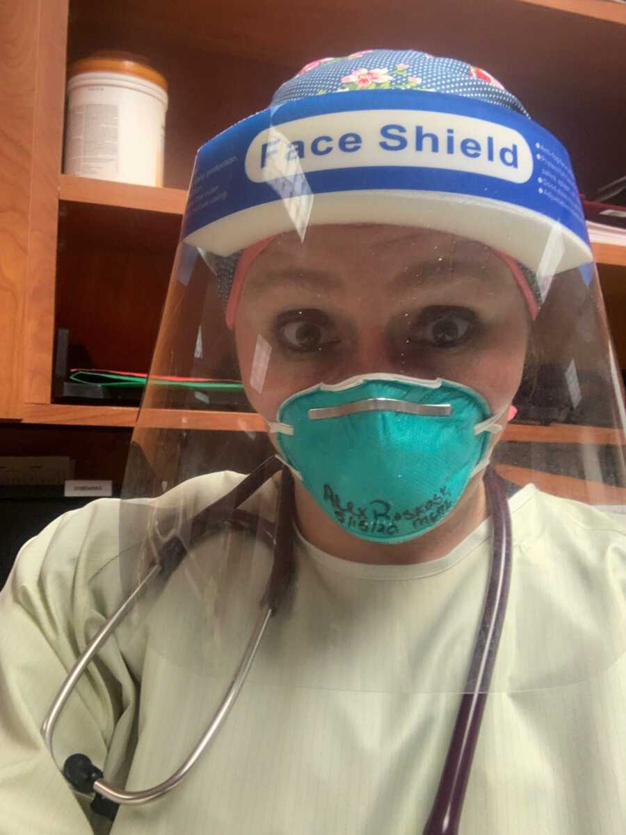 nurse in PPE