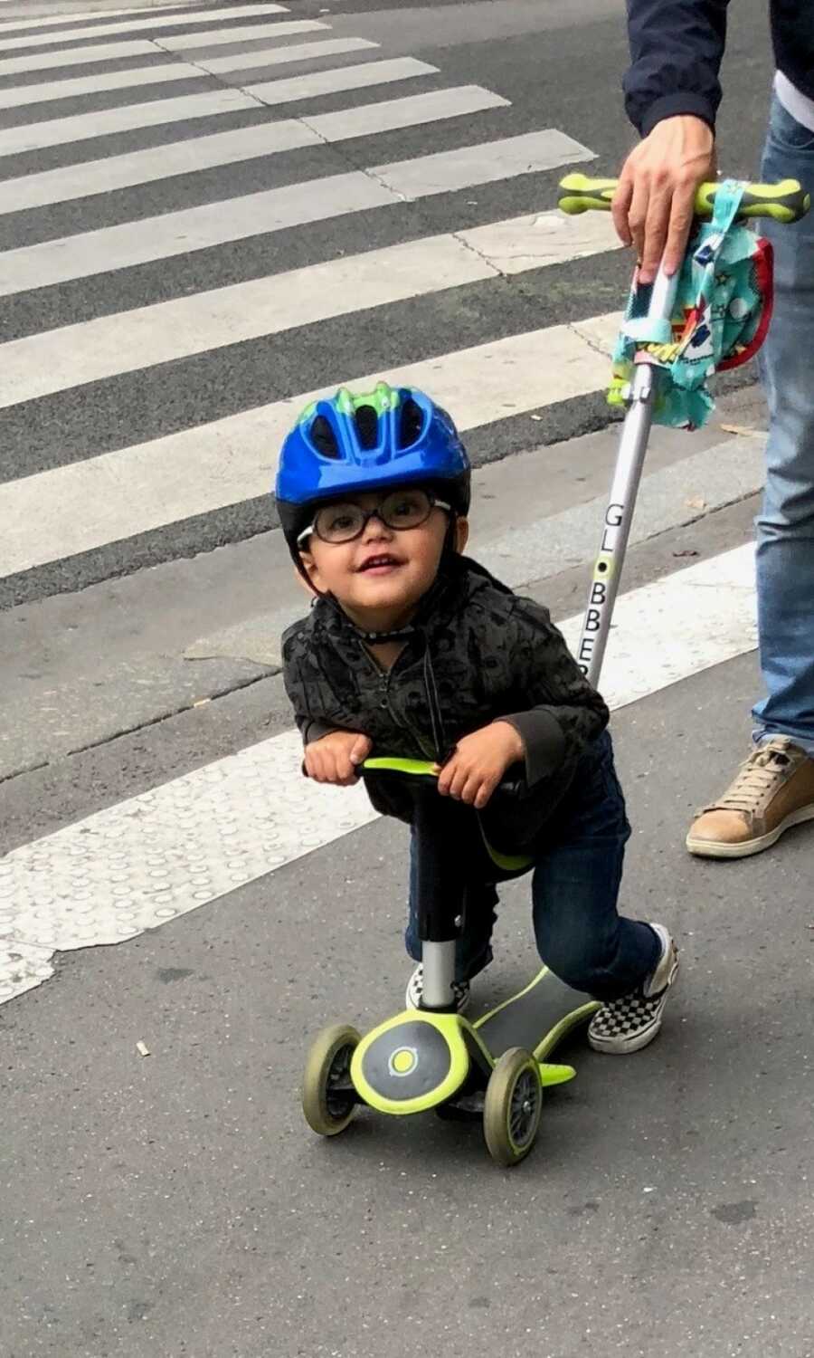 baby on bike