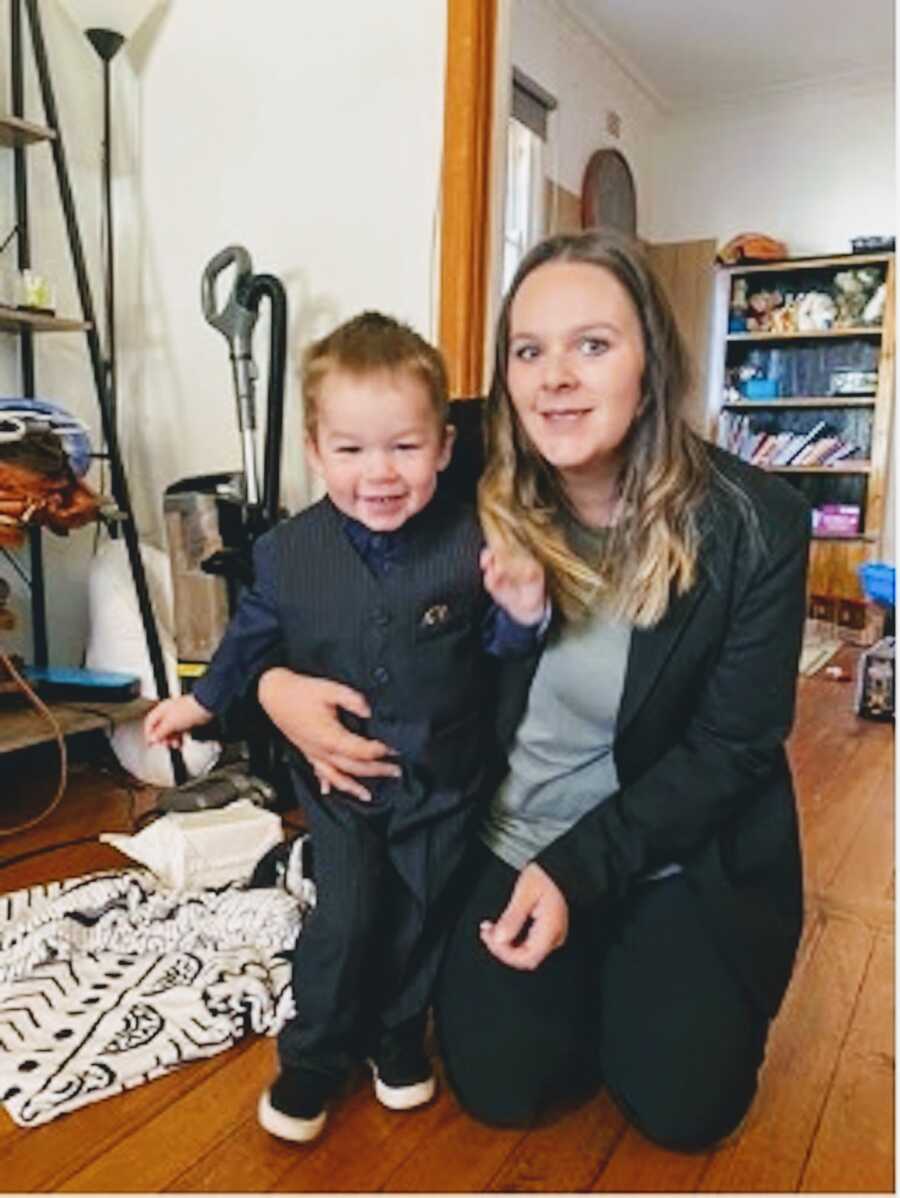 Mom with Tourette's Syndrome with her son