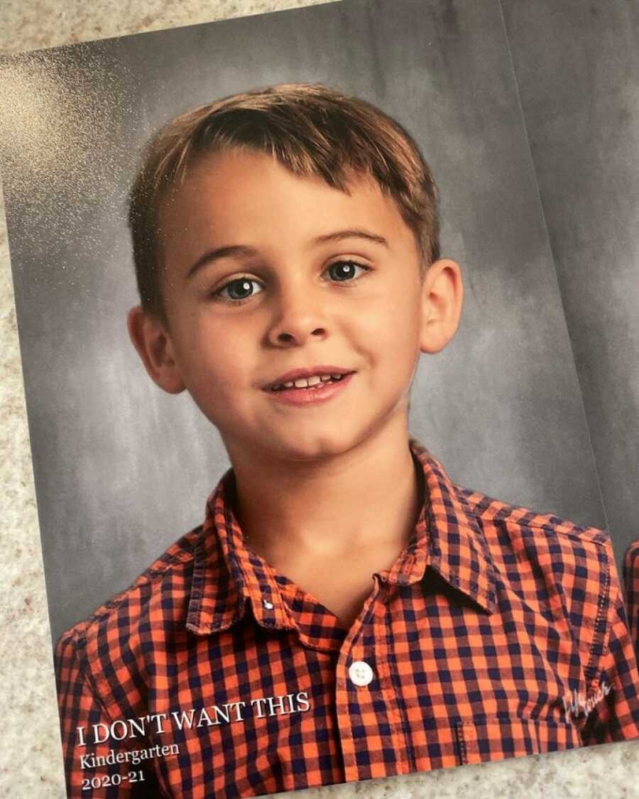 Boy in school photo