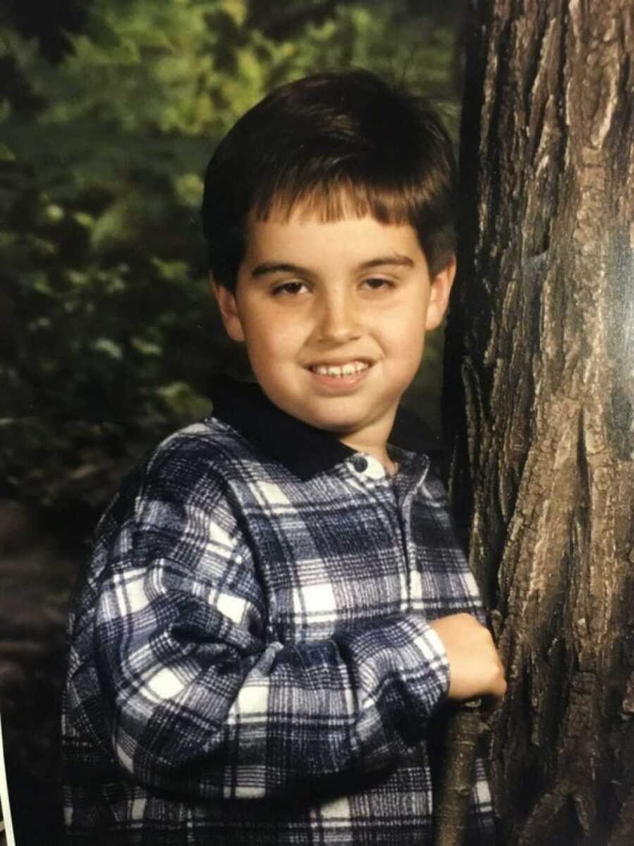 boy in school photo