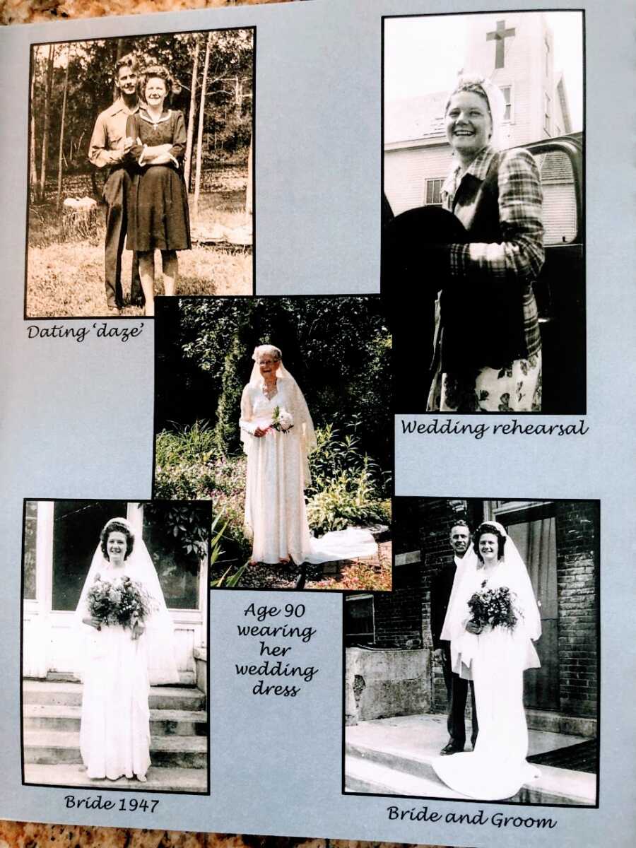 孙女拍了一组祖母生前的照片，包括她婚礼上的照片