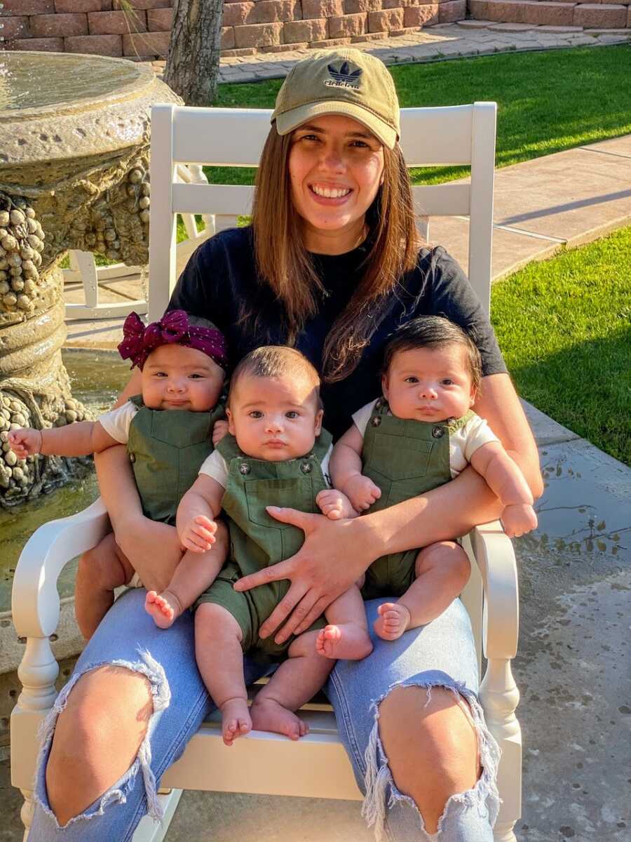 Mom to triplets celebrates the official adoption of her children since she is the second parent in an LGBT family