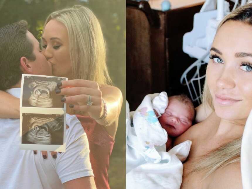 First time parents share photos through their pregnancy and delivery journey