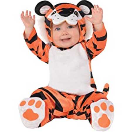 Adorable baby tiger onesie costume. 