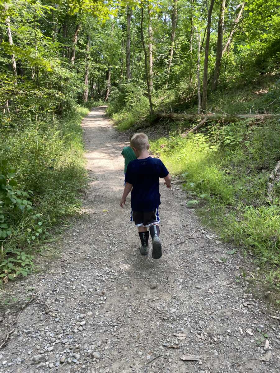 boys on hike