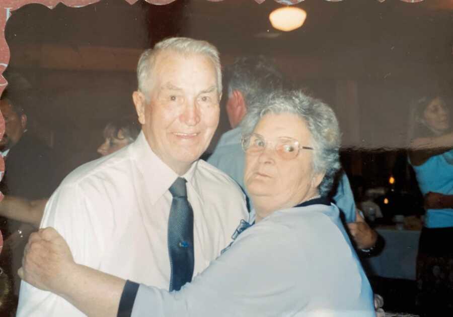 couple taking a photo at an event