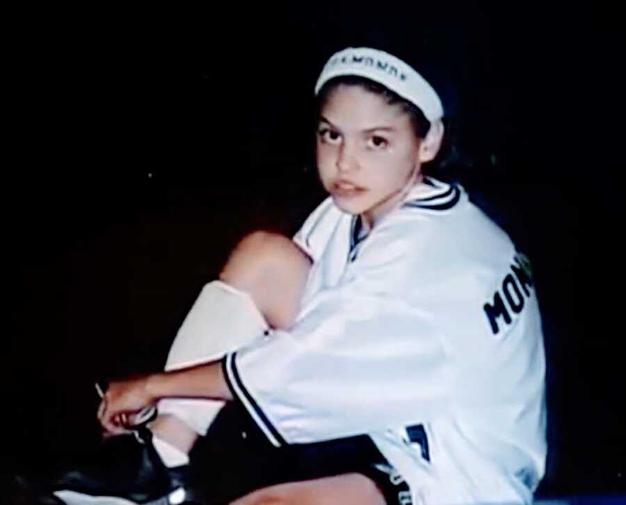 Young girl with Cystic Fibrosis dressed in sports uniform