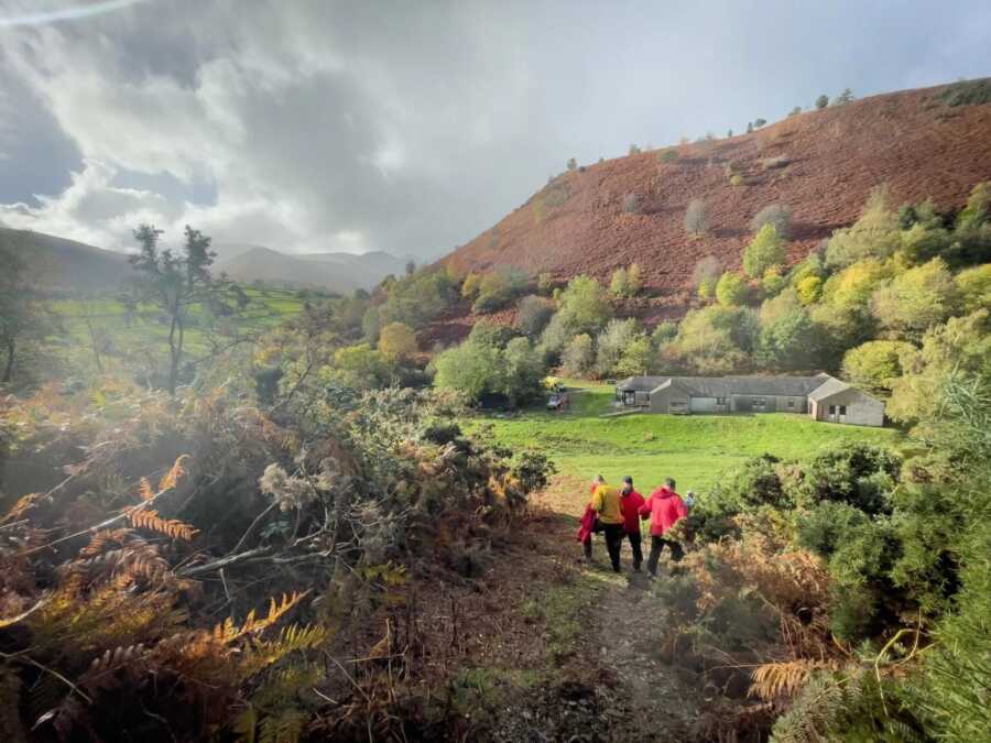 Mountain in England that man hiked up and had a seizure on