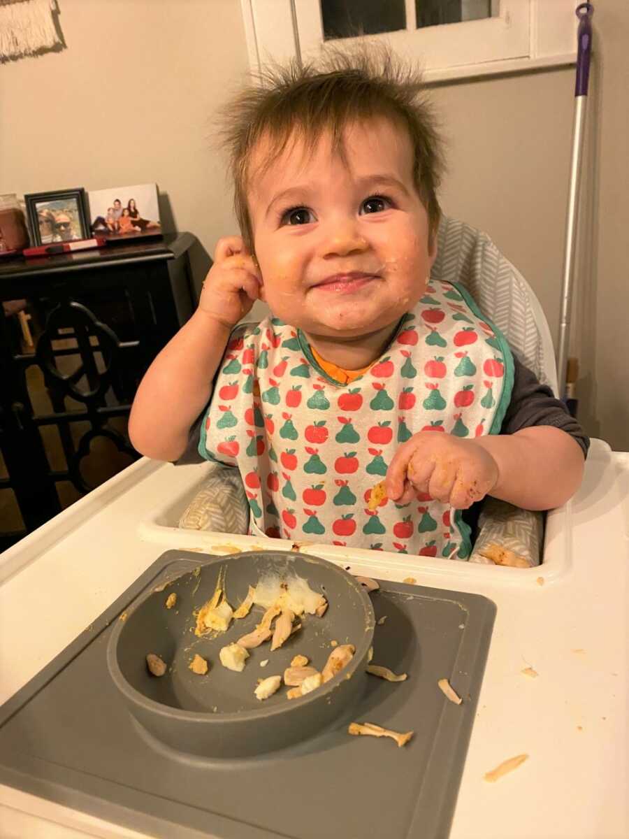 Sami enjoying one of his favorite things - eating!