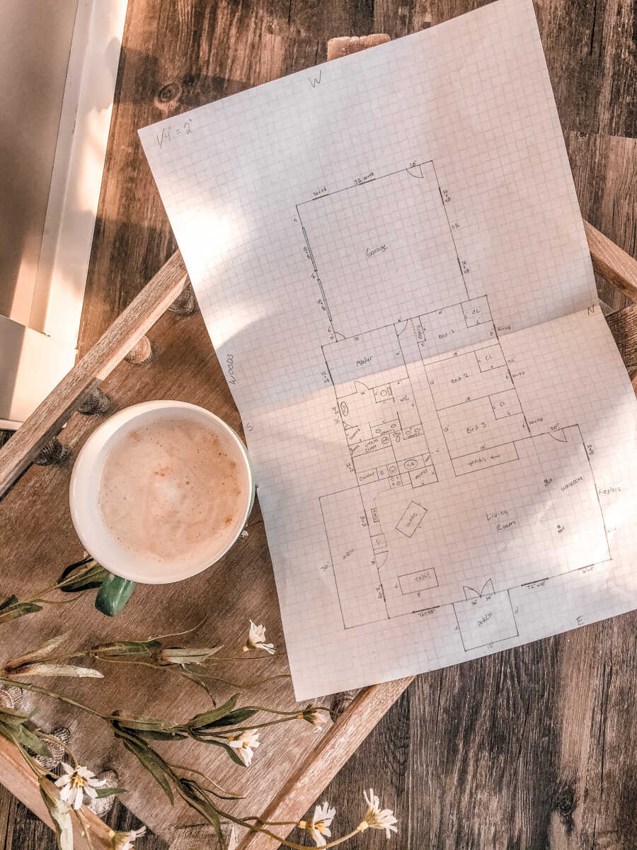 plans of a house that is the dream home of the family 