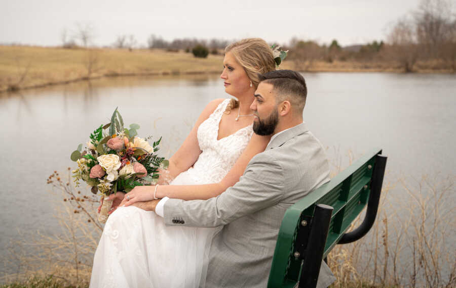 couple on their wedding day