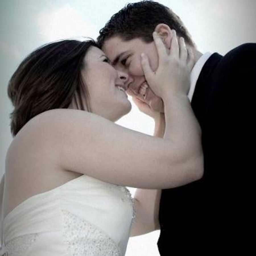 couple on their wedding day