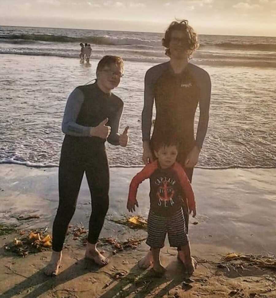 kids on the beach