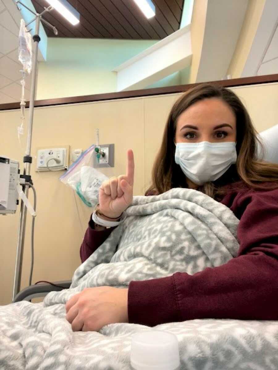 wife in the hospital