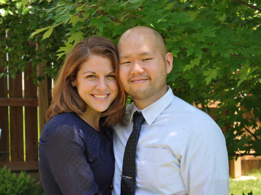 couple smiling together