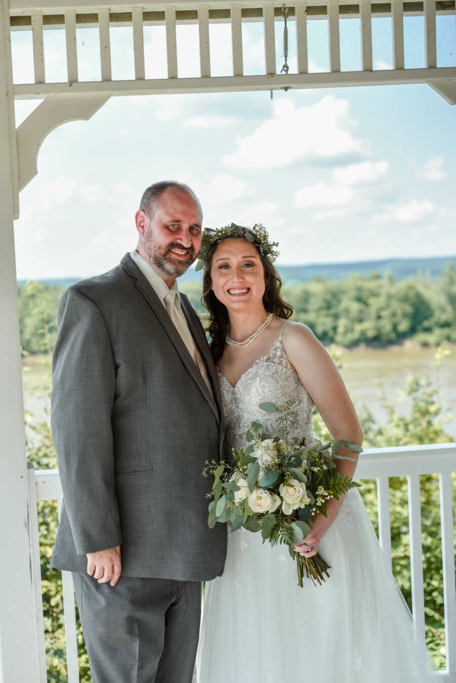 couple on their wedding day