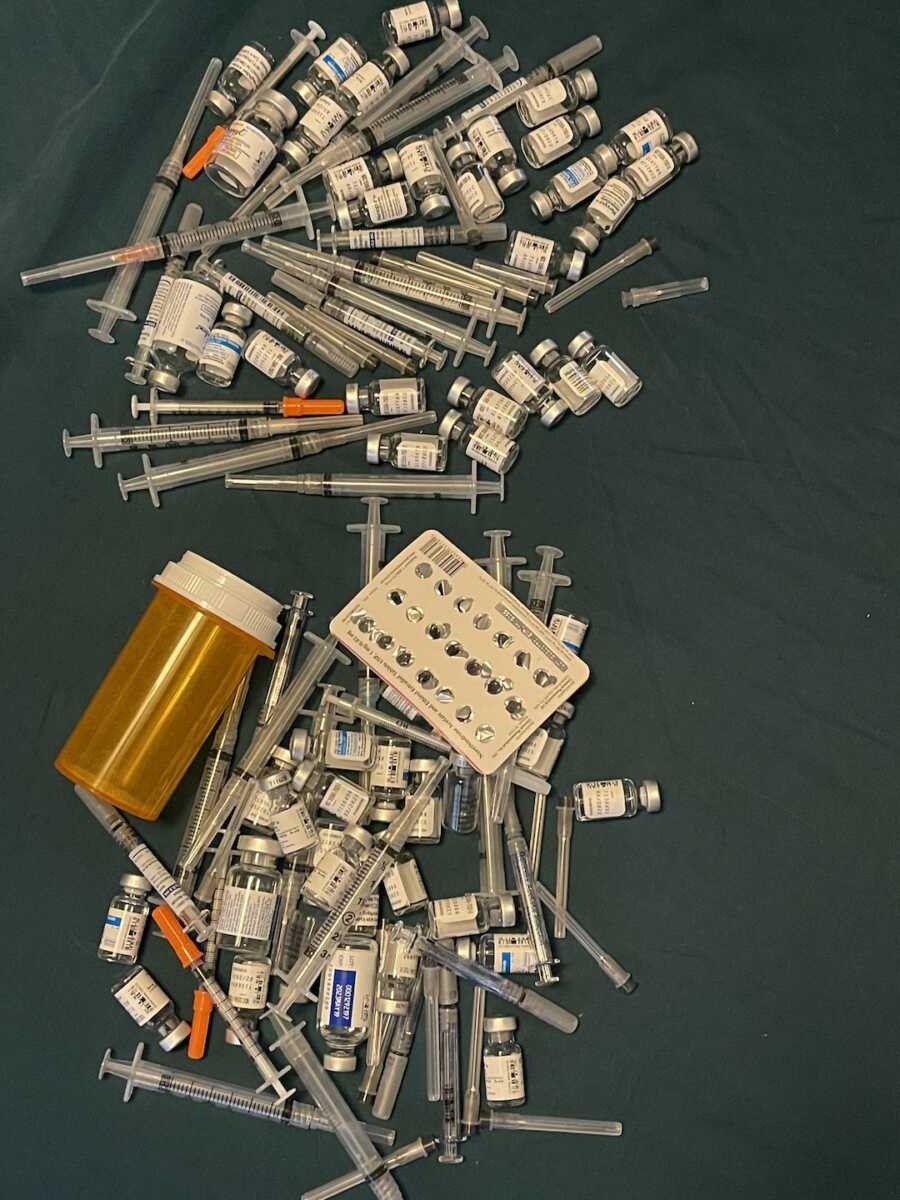 pile of needles