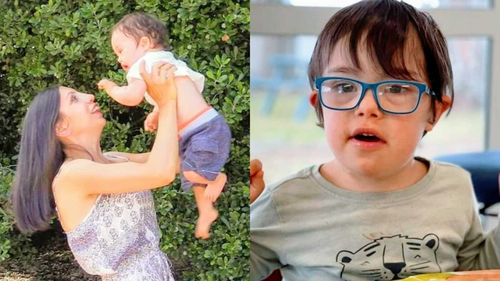 Special needs mom shares photos of her son born with Down syndrome