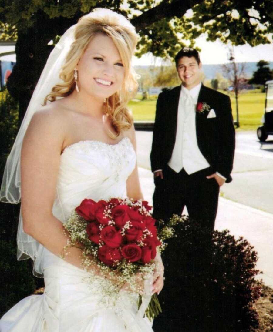 couple on their wedding day