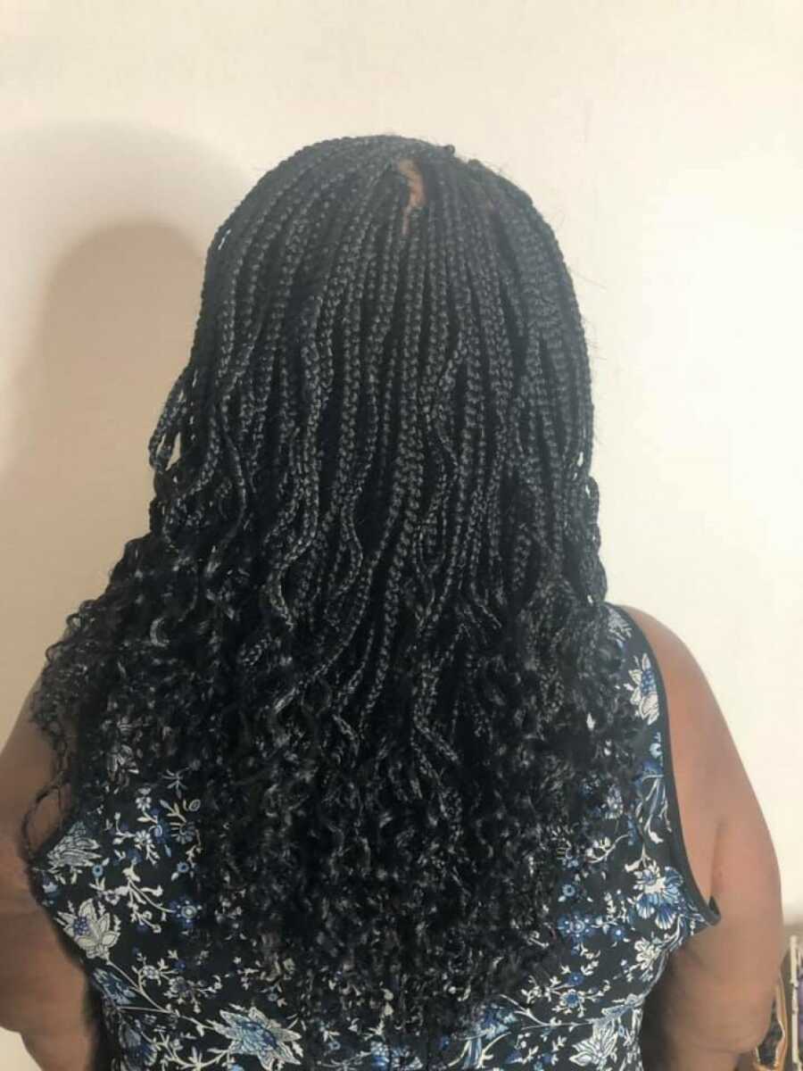 the braiding a single mom did