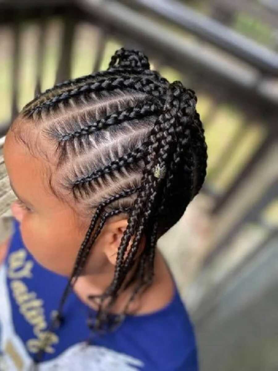 the braiding a single mom did