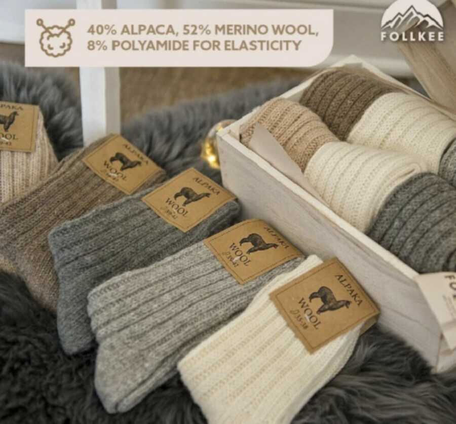 wool socks that will keep feet warm as gifts