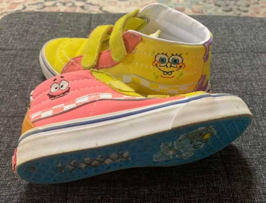 spongebob and patrick shoes