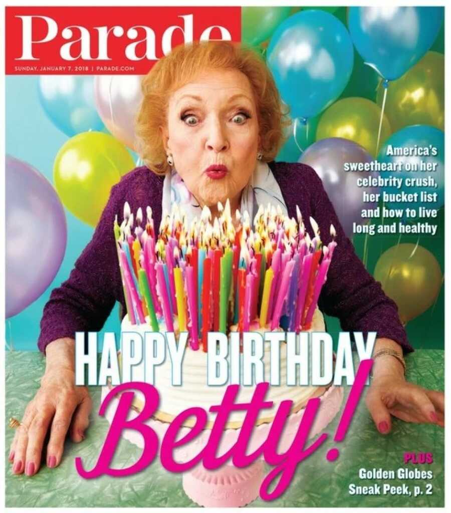 betty white on her birthday