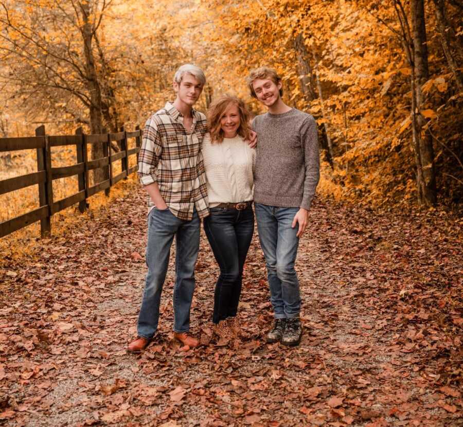 family portrait outside