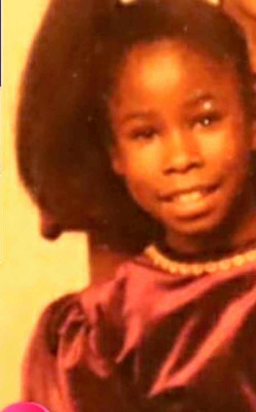 Connie as a child in foster care.